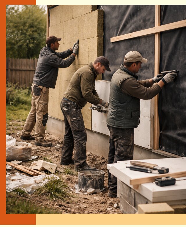 Утепление дачного дома под ключ в Воткинске