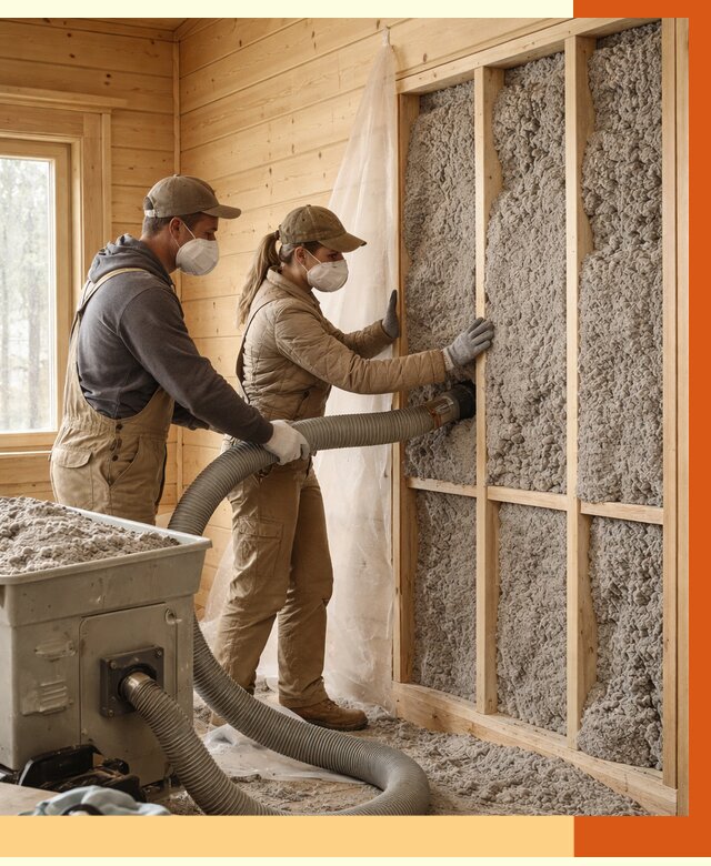 Утепление дачного дома эковатой в Воткинске от 1502 руб./м2 — комплексно, ТепломастерВтк