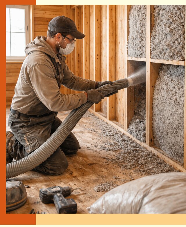 Утепление дачного дома эковатой в Воткинске — быстро и надёжно