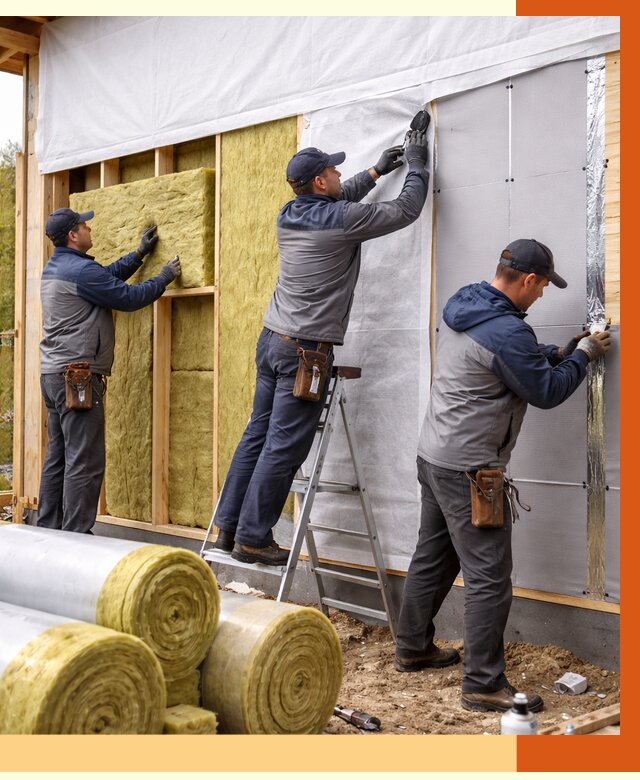 Утепление каркасного дома в Воткинске от 4351 руб./м2 — профессионально | ТепломастерВтк