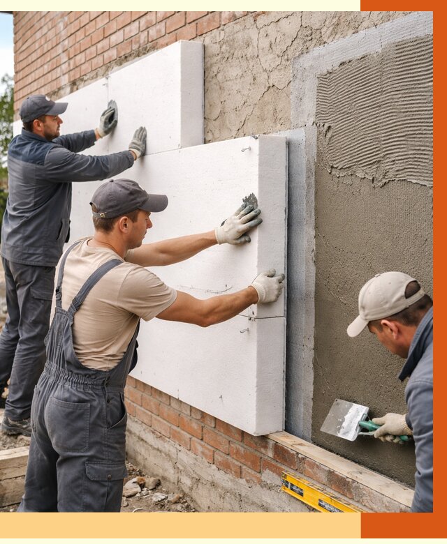 Утепление кирпичного дома в Воткинске от 4351 руб. под ключ | ТепломастерВтк