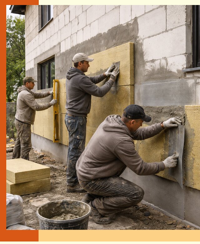 Утепление дома из газобетона в Воткинске качественно и долговечно