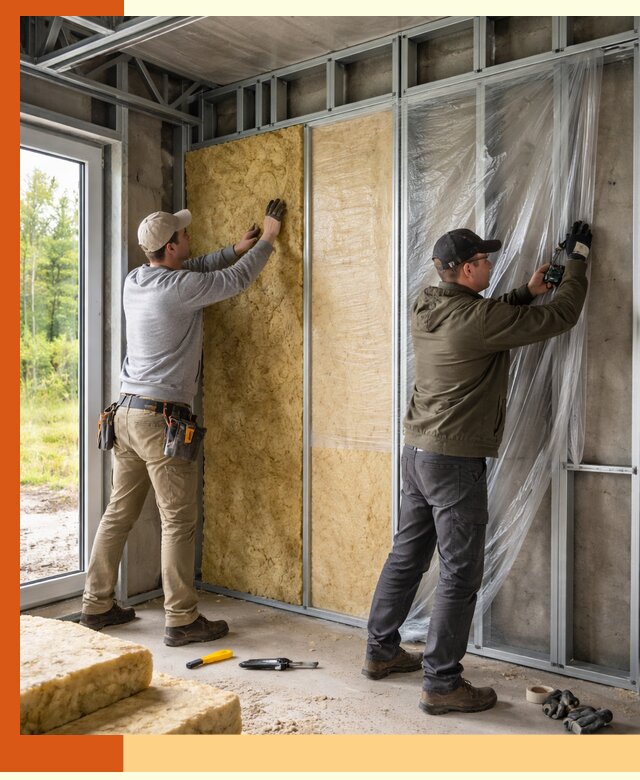 Утепление дома из ЛСТК в Воткинске с гарантией качества и эффективности