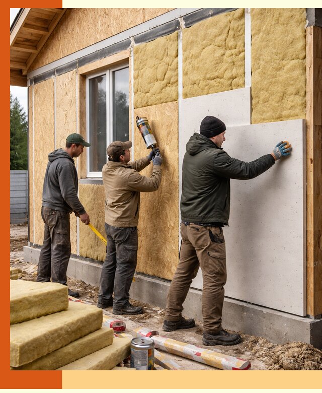 Профессиональное утепление дома из SIP-панелей в Воткинске