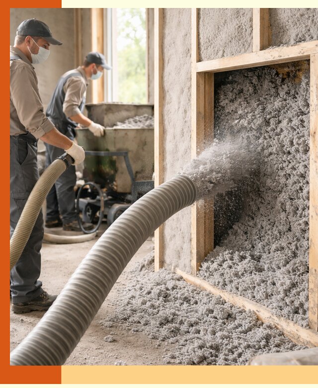 Утепление коттеджа эковатой в Воткинске с гарантией качества