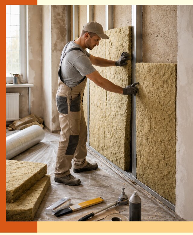 Утепление квартиры в Воткинске — комплексная теплоизоляция стен и полов