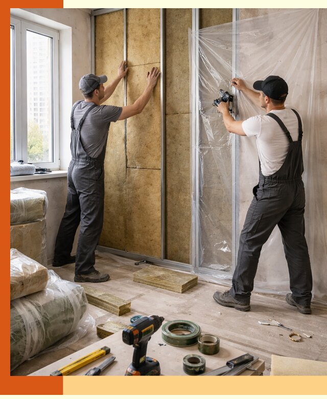 Утепление квартиры изнутри профессионально в Воткинске