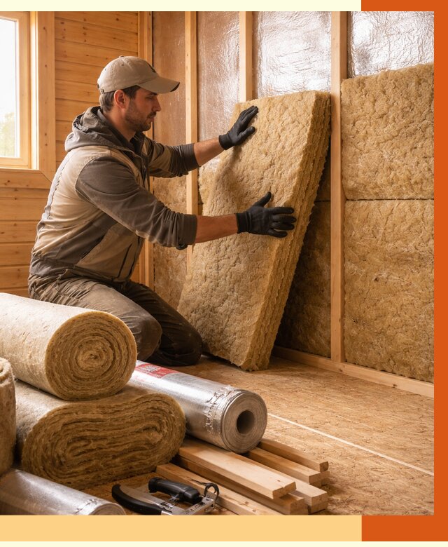 Утепление бани в Воткинске под ключ от 4662 руб./м2 — утеплить потолок, пол и стены | ТепломастерВтк