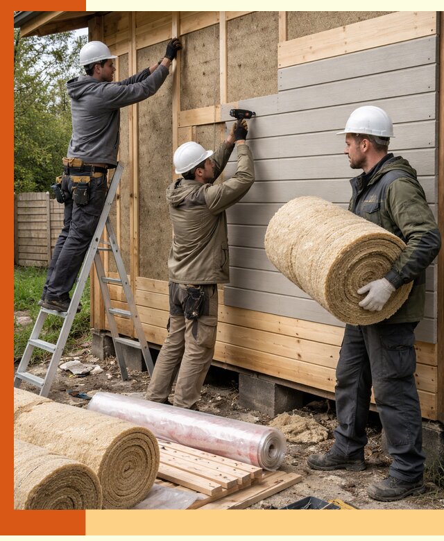 Утепление бани снаружи в Воткинске профессионально и надежно