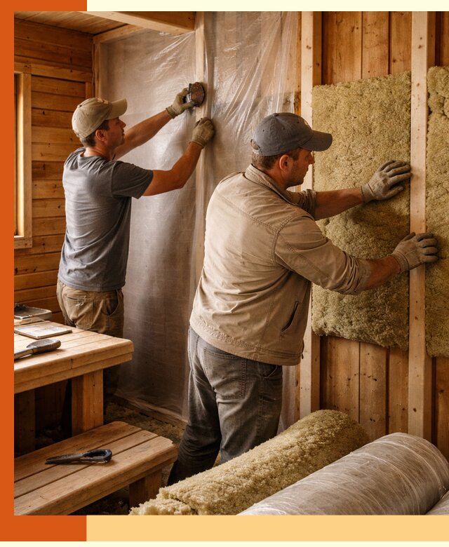 Утепление бани изнутри в Воткинске качественно и недорого