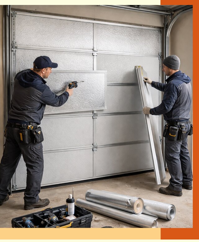 Утепление гаражных ворот в Воткинске от 8133 руб/м2 — надежно и быстро | ТепломастерВтк