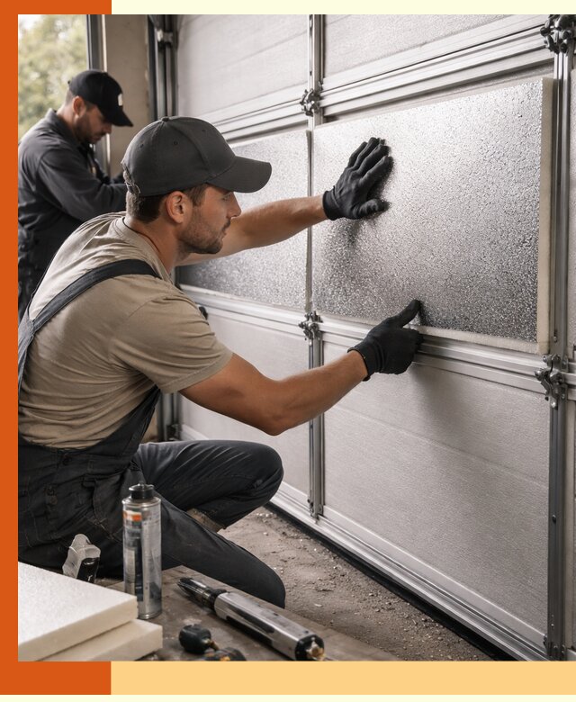 Утепление гаражных ворот в Воткинске качественно и надежно