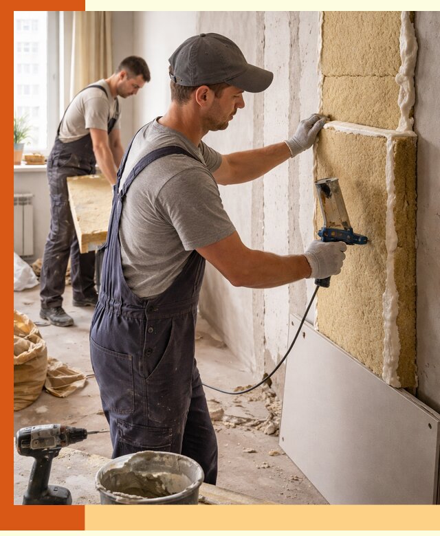 Утепление стен изнутри в Воткинске — качественно и эффективно