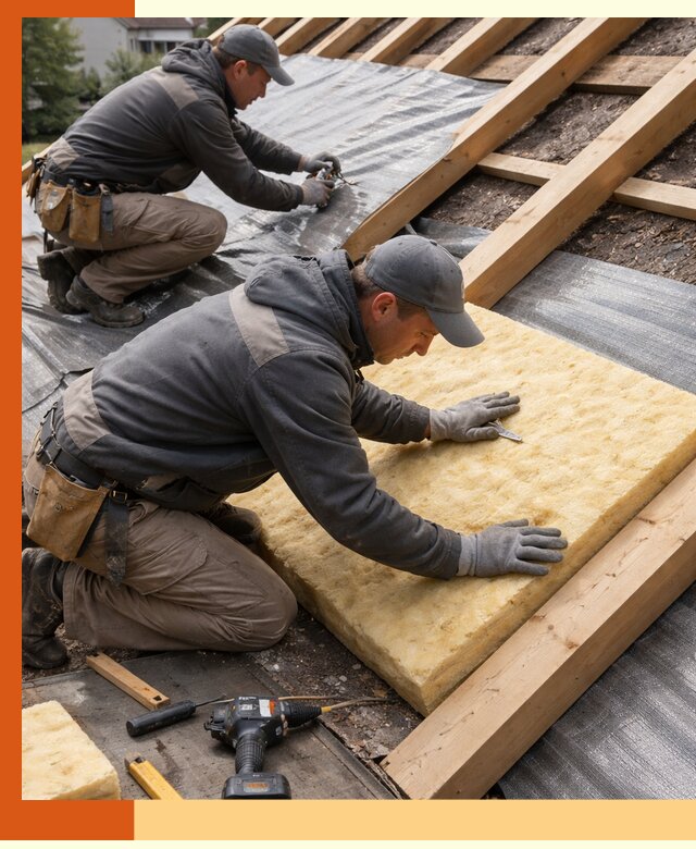 Профессиональное утепление крыши в Воткинске качественно и надежно