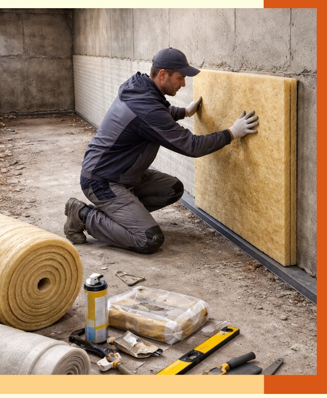 Утепление фундамента изнутри в Воткинске от 4351 руб./м2 — работы под ключ | ТепломастерВтк