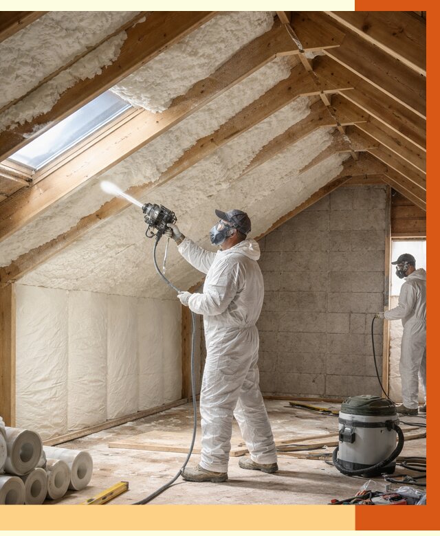 Утепление мансарды ППУ в Воткинске от 2849 руб./м² — заказать под ключ | ТепломастерВтк