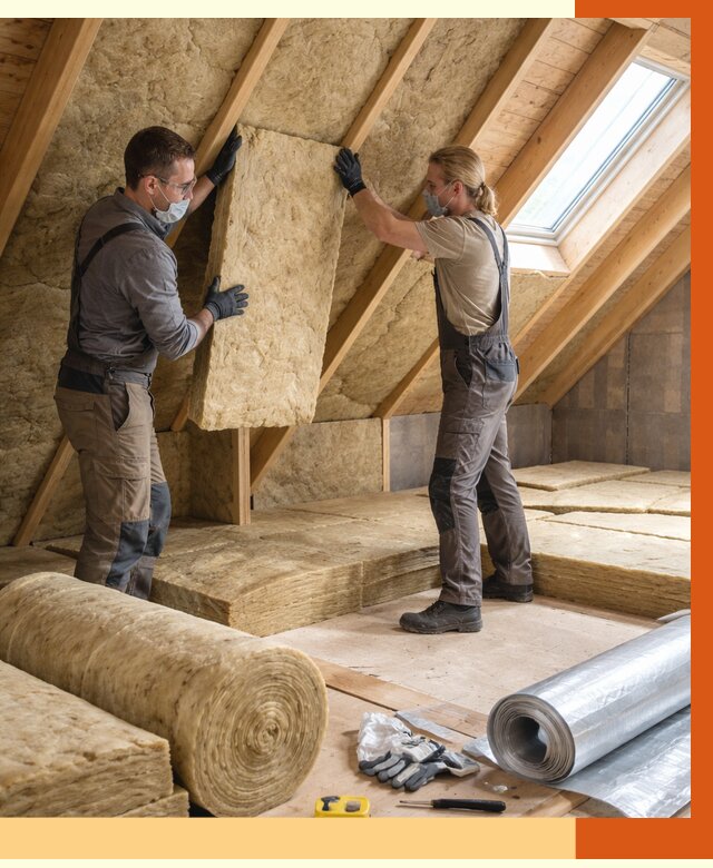 Утепление мансарды минватой в Воткинске от 4351 руб./м2 — монтаж и пароизоляция | ТепломастерВтк