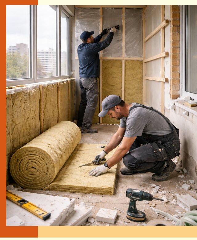 Утепление балкона под ключ в Воткинске качественно и быстро