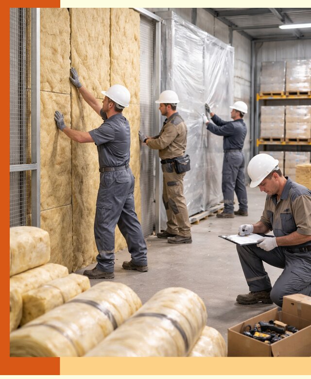 Утепление склада готовой продукции в Воткинске качественно и быстро