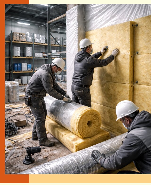 Утепление склада химсырья в Воткинске: безопасная и эффективная изоляция