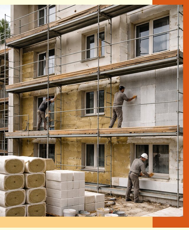 Утепление гостиницы в Воткинске от 7459 руб./м2 — комплексно, ППУ, под ключ | ТепломастерВтк