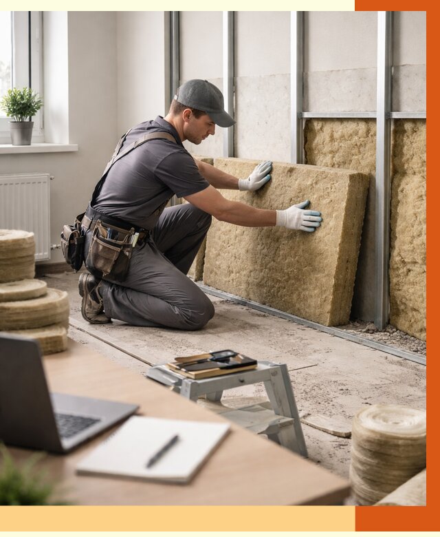 Утепление офиса в Воткинске от 4662 руб/м2 — комплексное утепление офиса под ключ | ТепломастерВтк