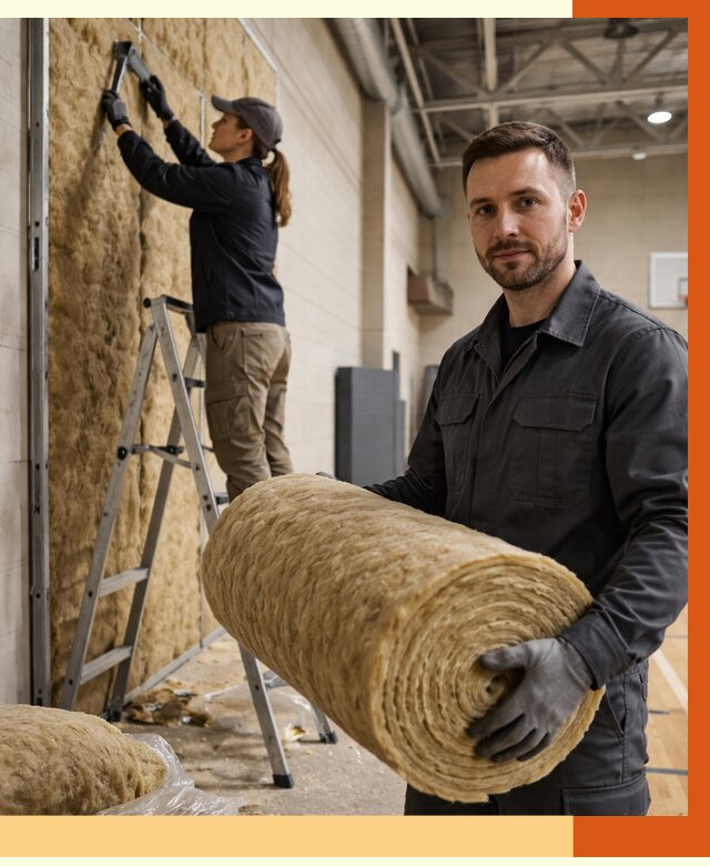 Утепление спортзала в Воткинске от 7770 руб/м2 — комплексное утепление под ключ | ТепломастерВтк