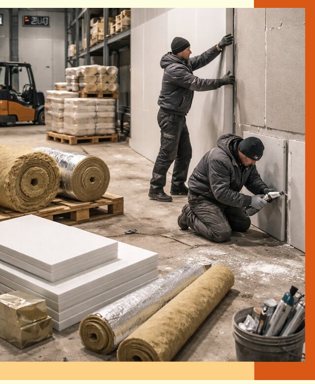 Утепление холодного склада в Воткинске от 8806 руб/м2 — комплексное под ключ | ТепломастерВтк