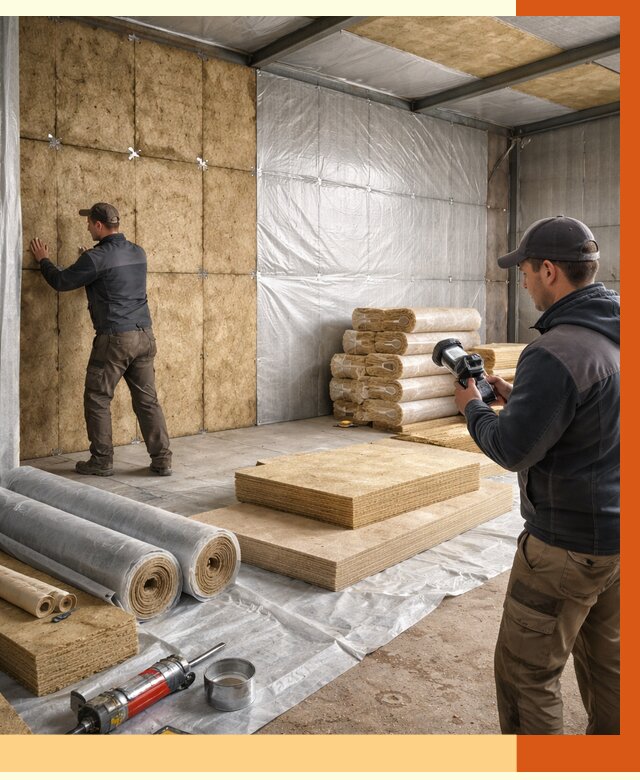 Утепление теплого склада в Воткинске под ключ от 11914 руб/м² | ТепломастерВтк