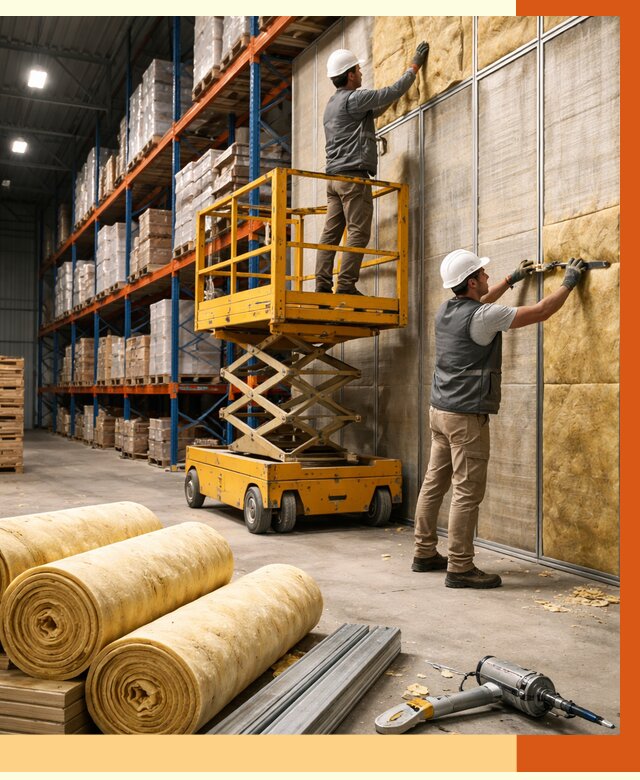 Утепление торгового склада в Воткинске от 3315 руб/м2 — комплексно и под ключ | ТепломастерВтк