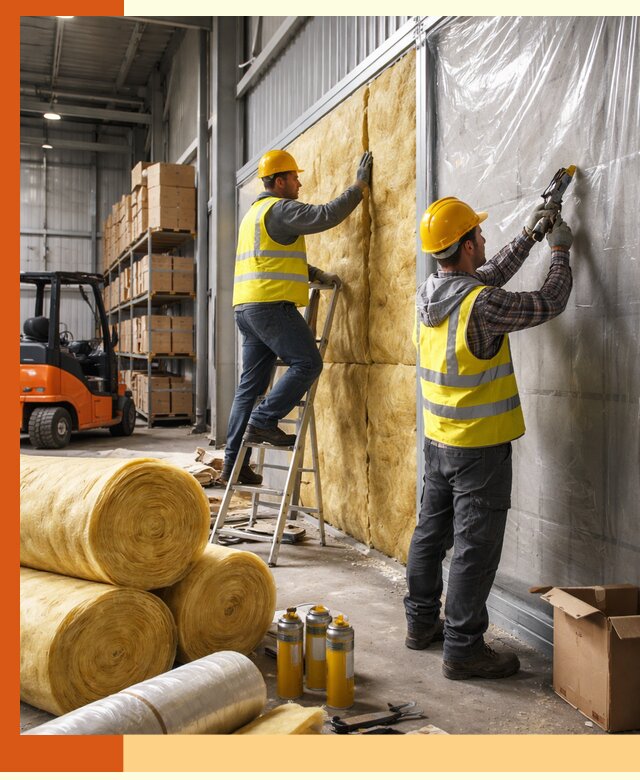 Утепление склада с техникой в Воткинске под ключ