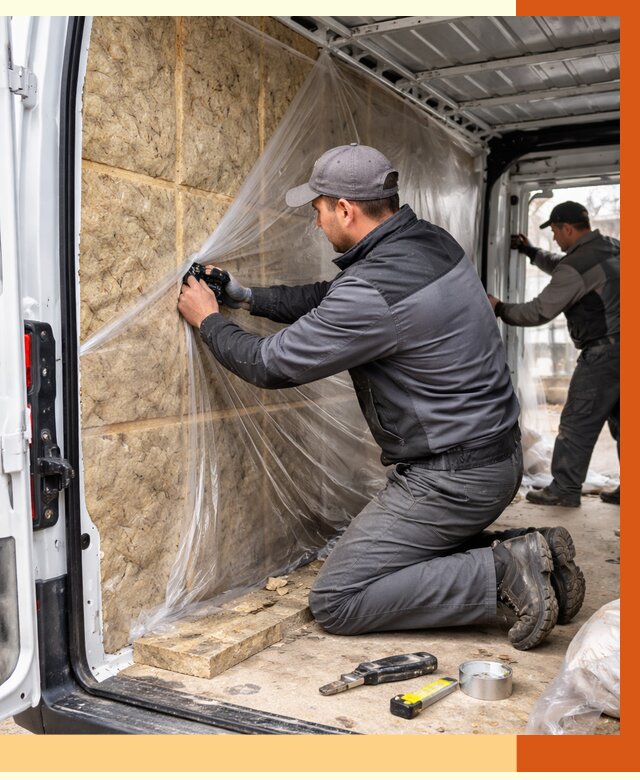 Утепление фургона в Воткинске от 17094 руб/м2 — утепление фургона ППУ и кузова | ТепломастерВтк