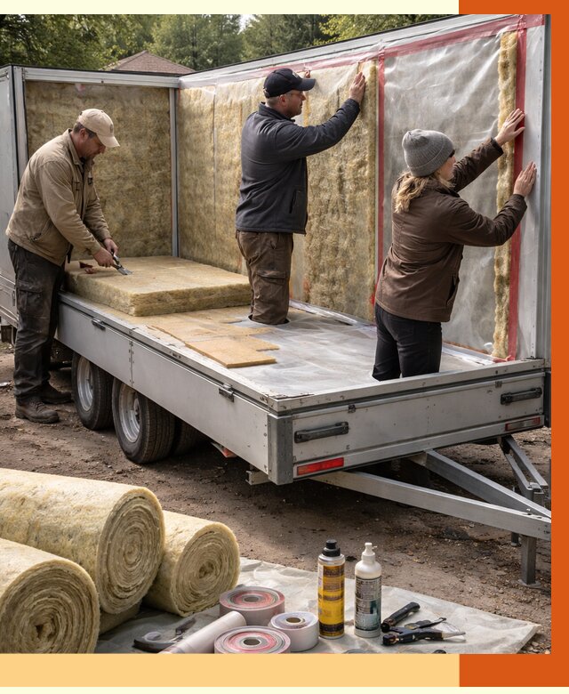 Утепление прицепа в Воткинске под ключ от 12950 руб. — комплекс от ТепломастерВтк