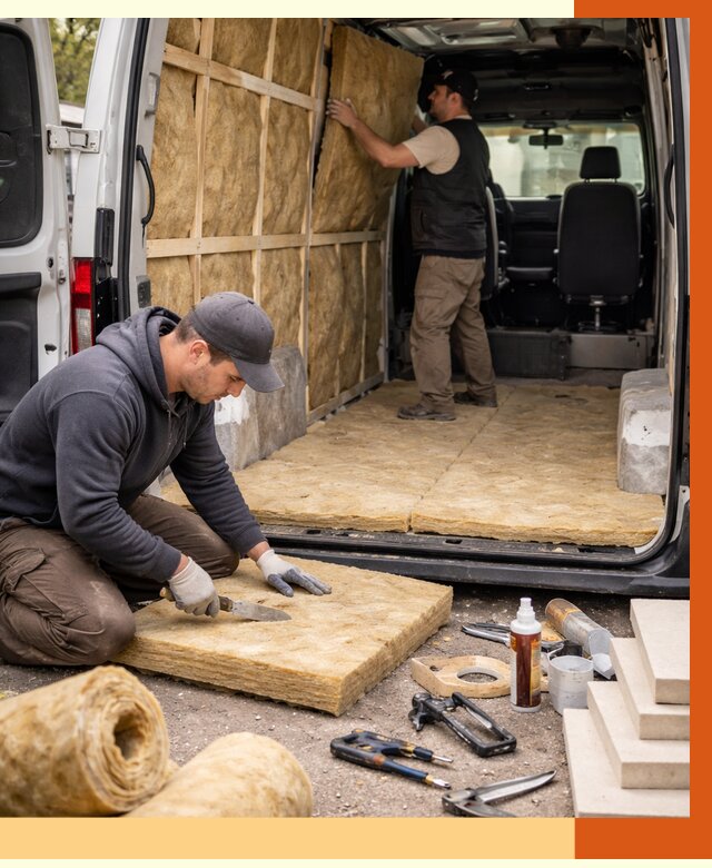 Утепление кемпера в Воткинске под ключ от 12432 руб. — профессионально | ТепломастерВтк