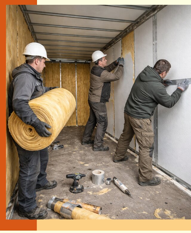 Утепление рефрижераторного контейнера в Воткинске профессионально и надежно