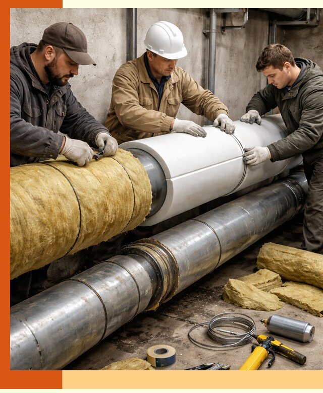 Утепление трубопровода в Воткинске с гарантией энергоэффективности