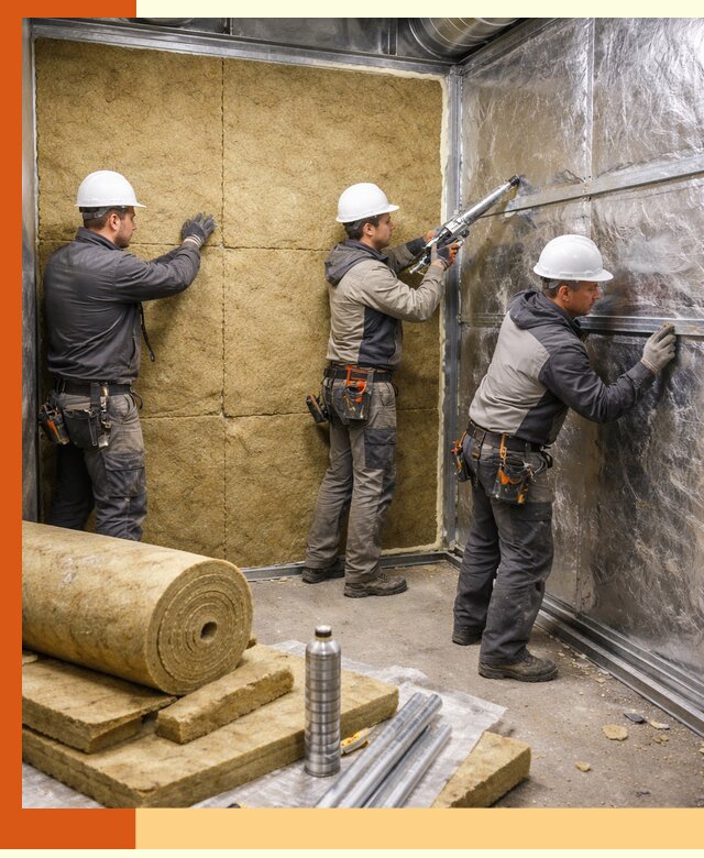 Утепление венткамеры в Воткинске — качественная теплоизоляция и шумопоглощение