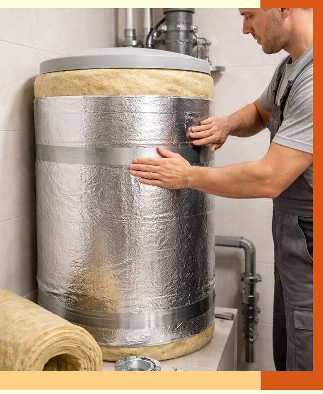 Утепление бойлера в Воткинске от 4662 руб. под ключ | Утепление ППУ | ТепломастерВтк