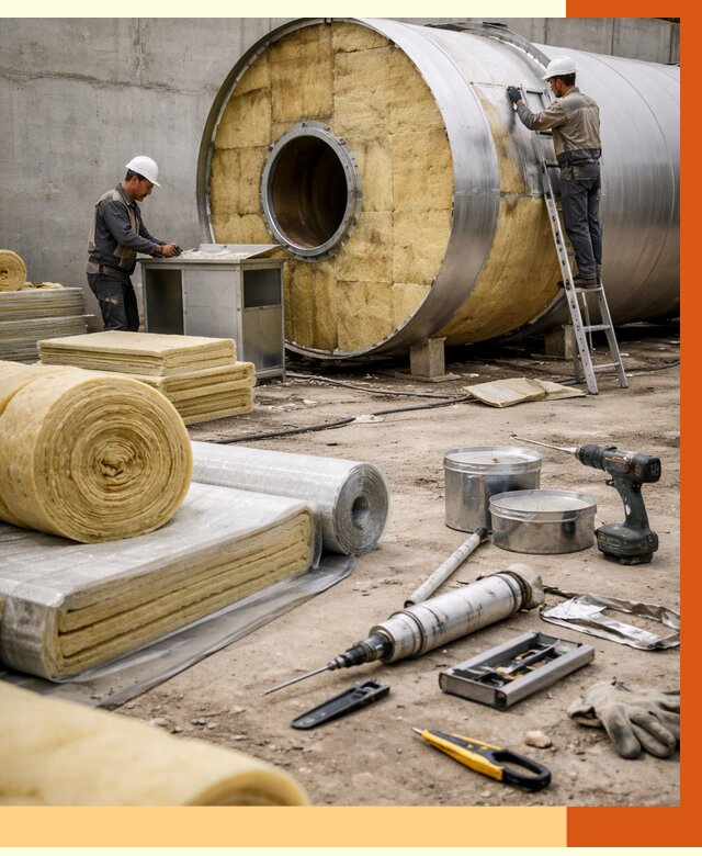 Утепление резервуара с топливом в Воткинске от 28490 руб. под ключ | ТепломастерВтк