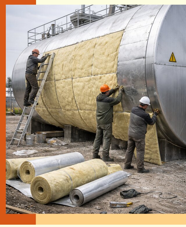 Утепление резервуаров с топливом в Воткинске надежно и экономично
