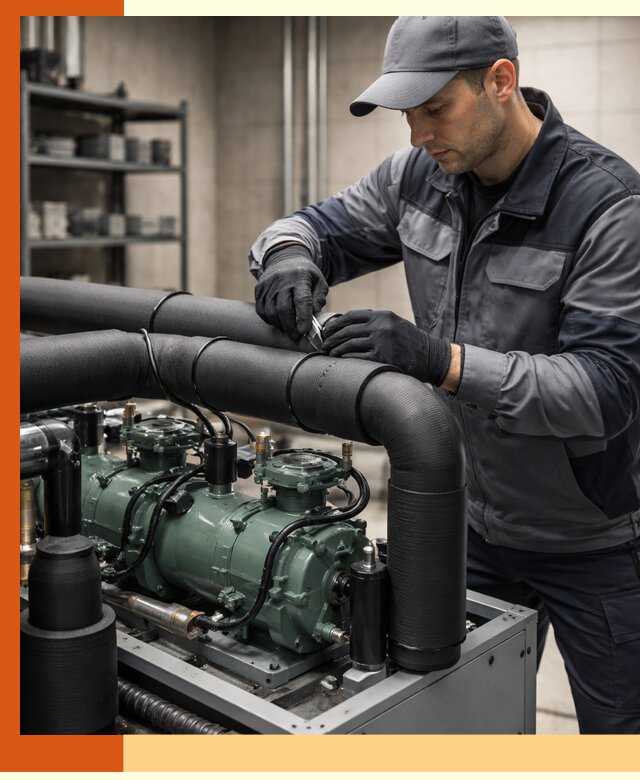 Утепление холодильного агрегата и теплоизоляция в Воткинске