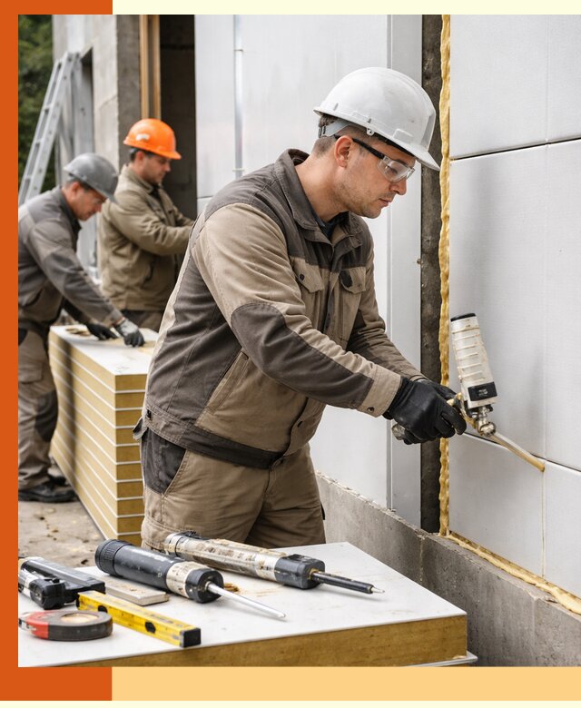 Утепление сэндвич-панелей пенополиуретаном в Воткинске