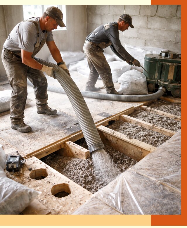 Заполнение пустот перекрытий в Воткинске от 4662 руб. под ключ | ТепломастерВтк