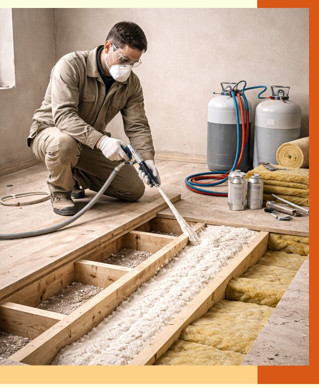 Заполнение полостей межэтажного перекрытия в Воткинске от 4351 руб. | ТепломастерВтк