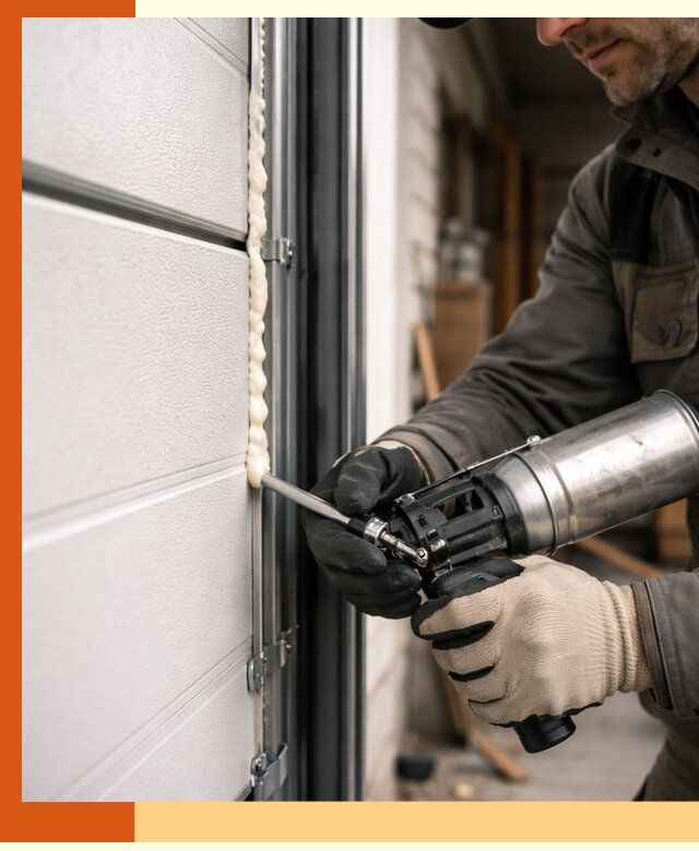 Заполнение пустот ворот в Воткинске профессионально и герметично