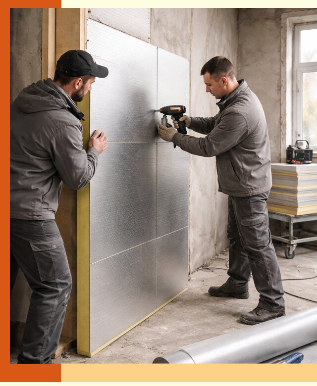 Утепление PIR панелями домов и зданий в Воткинске