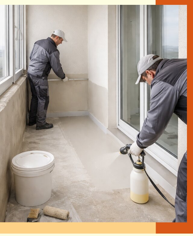 Утепление балкона жидкой теплоизоляцией в Воткинске от 5957 руб./м2 | ТепломастерВтк