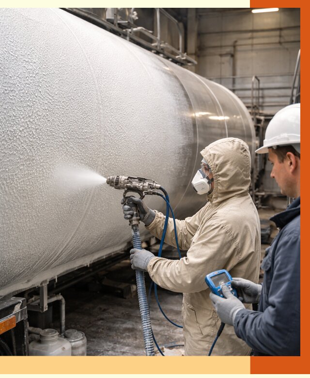 Утепление автоцистерны жидкой теплоизоляцией в Воткинске от 15022 руб. под ключ | ТепломастерВтк