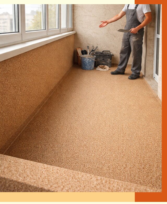 Утепление балкона жидкой пробкой в Воткинске от 3781 руб/м² под ключ | ТепломастерВтк