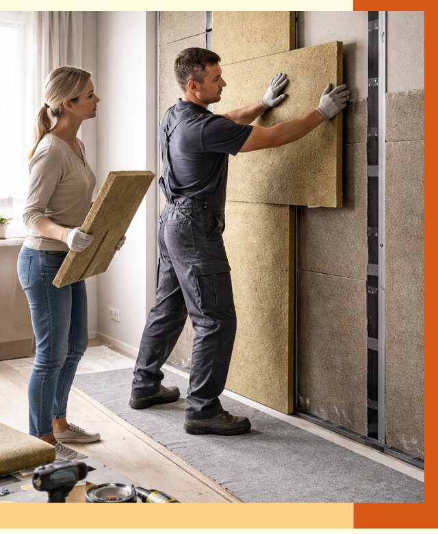 Профессиональная шумоизоляция квартиры в Воткинске от 7770 руб. за м2 | ТепломастерВтк